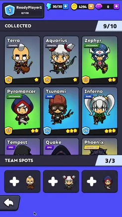 Build Your Team gameplay animation